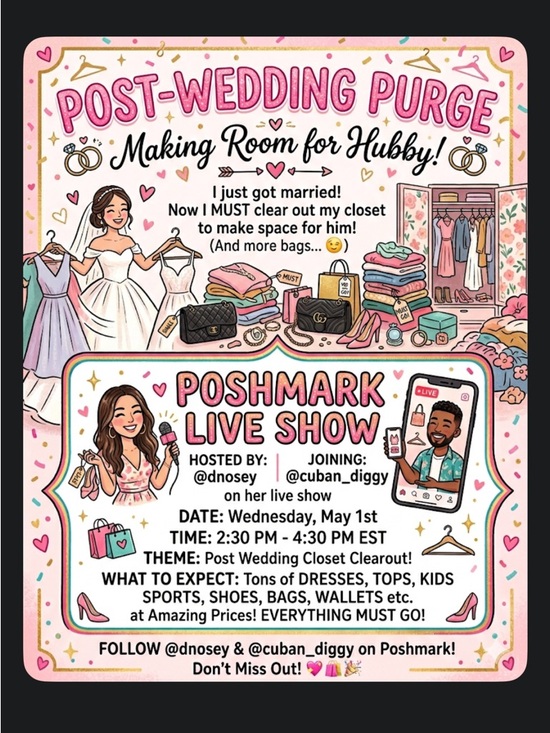 Handbags - - Post-Wedding Purge Event Poster (Pink)
